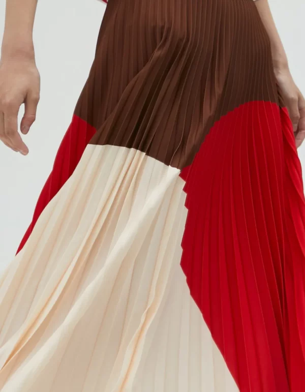 Saia plissada tricolor - Image 2