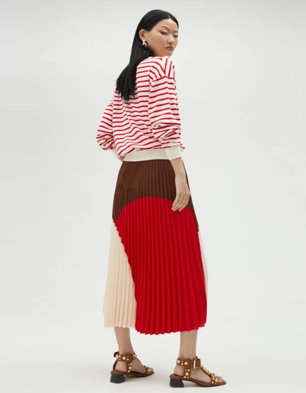 Saia plissada tricolor - Image 3