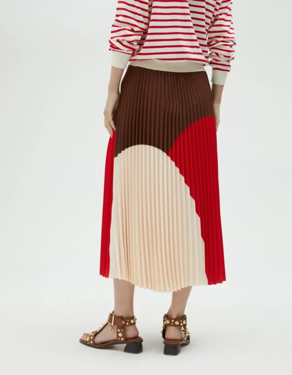 Saia plissada tricolor - Image 4